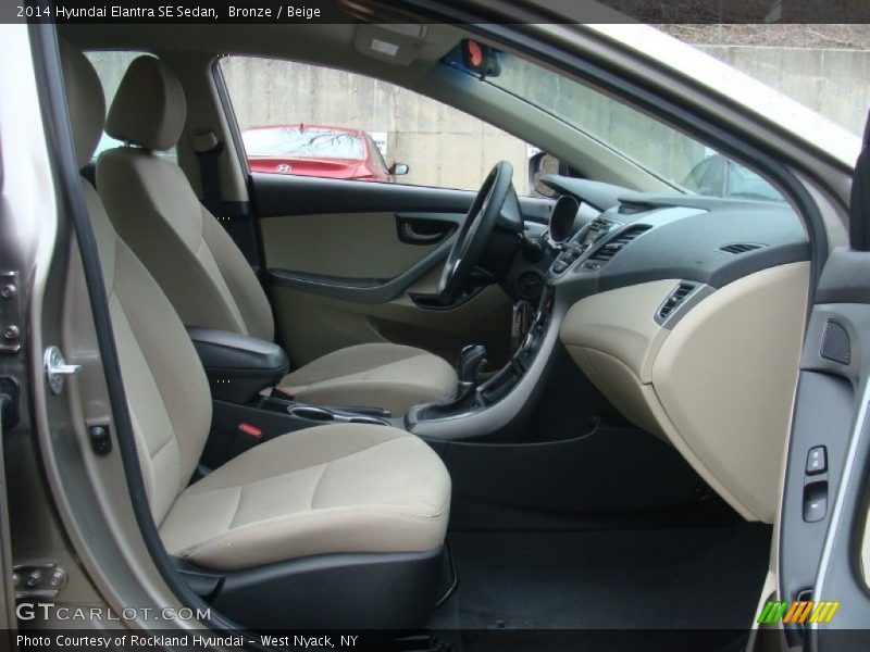 Bronze / Beige 2014 Hyundai Elantra SE Sedan
