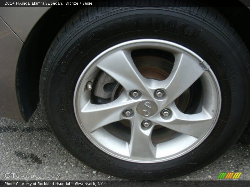 Bronze / Beige 2014 Hyundai Elantra SE Sedan