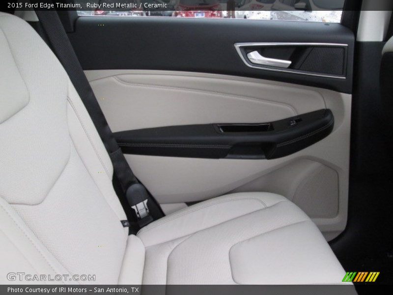 Ruby Red Metallic / Ceramic 2015 Ford Edge Titanium