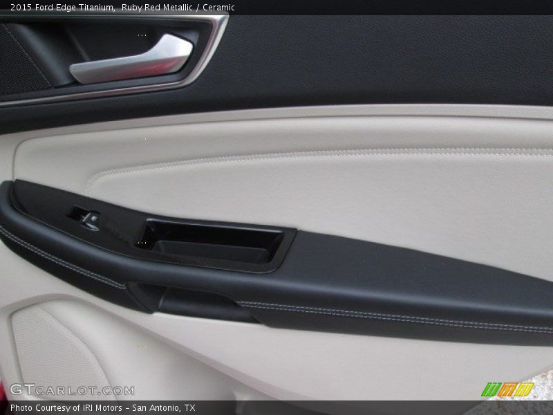 Ruby Red Metallic / Ceramic 2015 Ford Edge Titanium