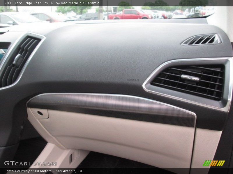 Ruby Red Metallic / Ceramic 2015 Ford Edge Titanium