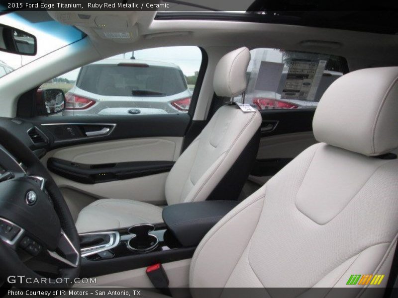 Front Seat of 2015 Edge Titanium