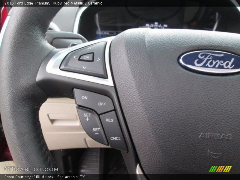 Ruby Red Metallic / Ceramic 2015 Ford Edge Titanium