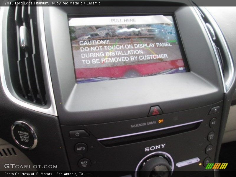 Ruby Red Metallic / Ceramic 2015 Ford Edge Titanium