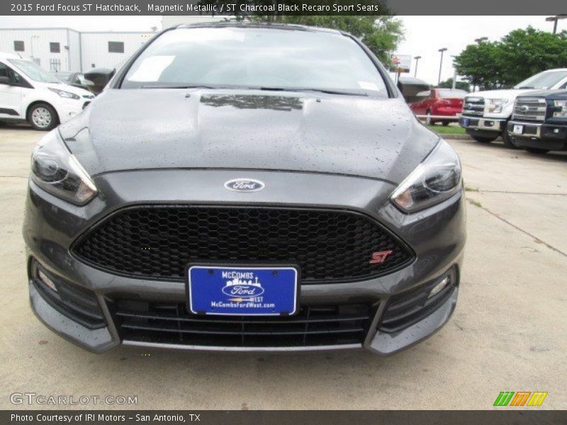 Magnetic Metallic / ST Charcoal Black Recaro Sport Seats 2015 Ford Focus ST Hatchback