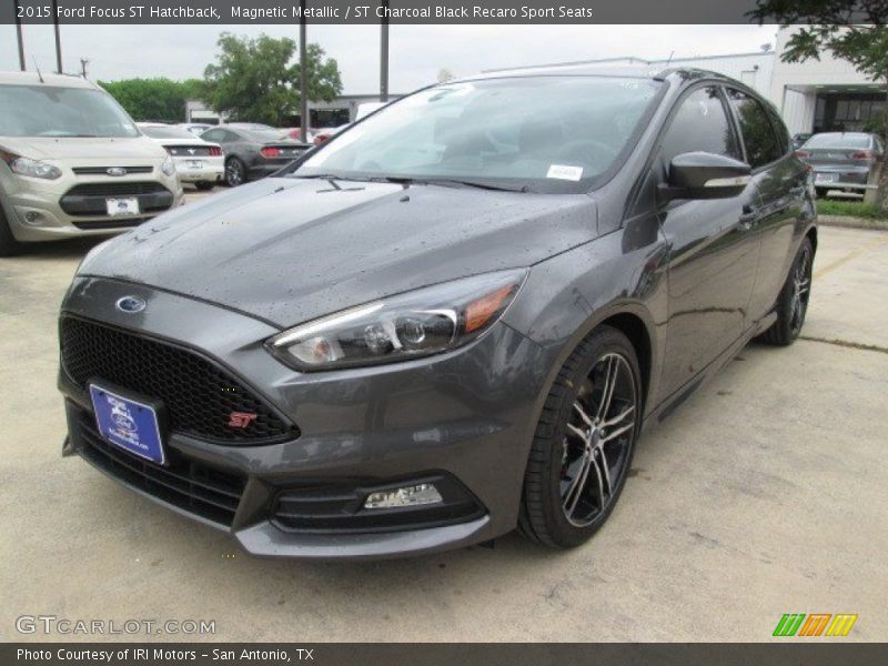 Magnetic Metallic / ST Charcoal Black Recaro Sport Seats 2015 Ford Focus ST Hatchback