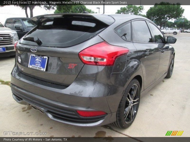 Magnetic Metallic / ST Charcoal Black Recaro Sport Seats 2015 Ford Focus ST Hatchback