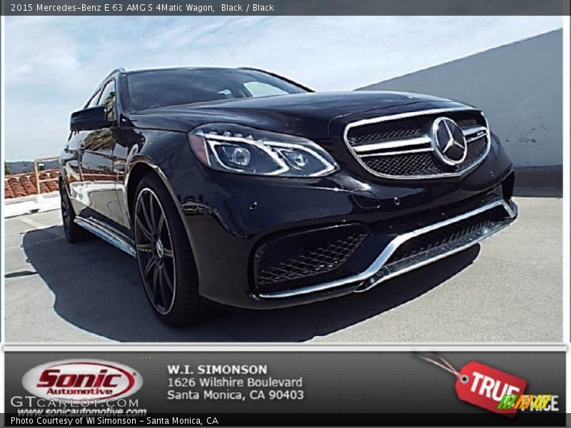 Black / Black 2015 Mercedes-Benz E 63 AMG S 4Matic Wagon