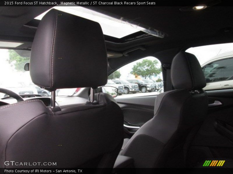 Magnetic Metallic / ST Charcoal Black Recaro Sport Seats 2015 Ford Focus ST Hatchback