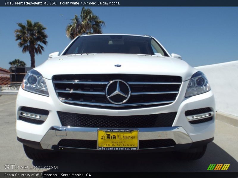 Polar White / Almond Beige/Mocha 2015 Mercedes-Benz ML 350