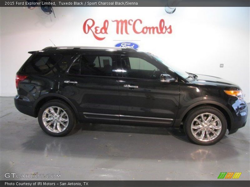 Tuxedo Black / Sport Charcoal Black/Sienna 2015 Ford Explorer Limited