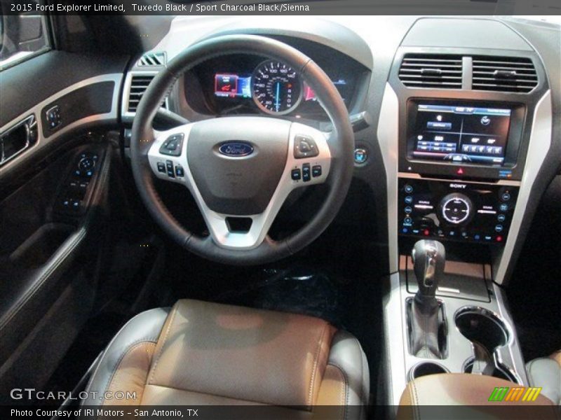 Tuxedo Black / Sport Charcoal Black/Sienna 2015 Ford Explorer Limited