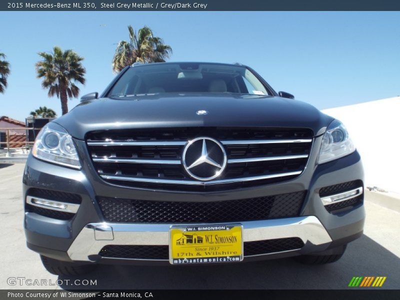 Steel Grey Metallic / Grey/Dark Grey 2015 Mercedes-Benz ML 350