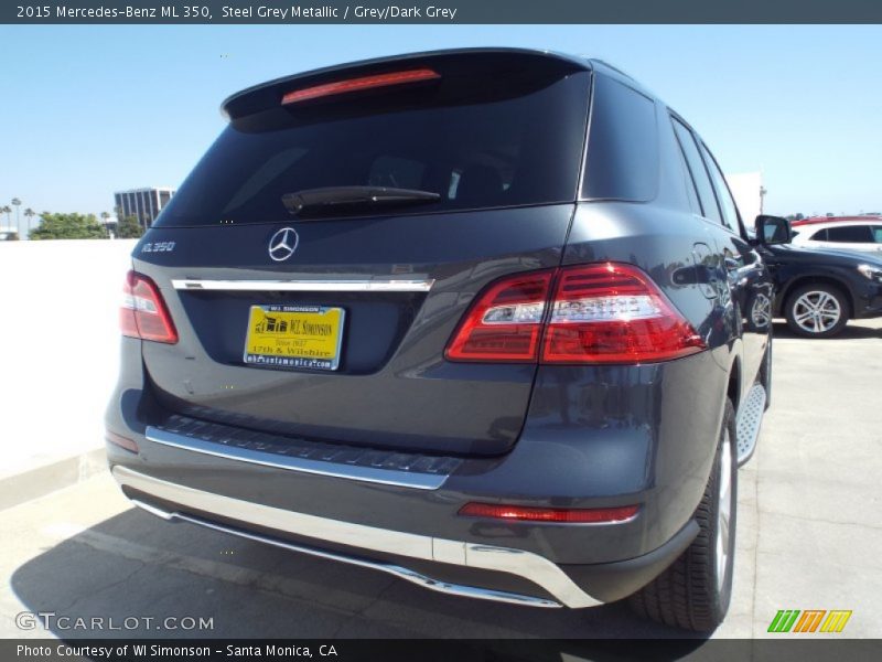 Steel Grey Metallic / Grey/Dark Grey 2015 Mercedes-Benz ML 350
