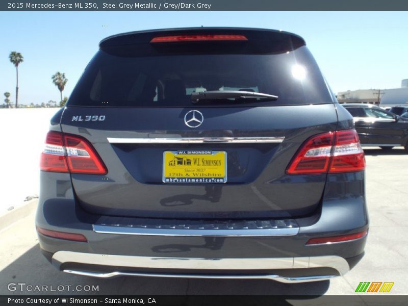Steel Grey Metallic / Grey/Dark Grey 2015 Mercedes-Benz ML 350
