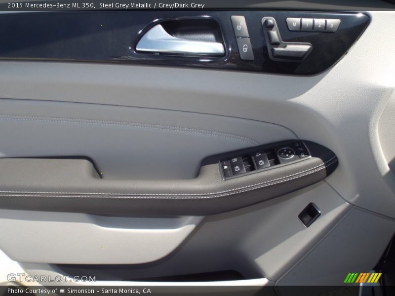 Steel Grey Metallic / Grey/Dark Grey 2015 Mercedes-Benz ML 350