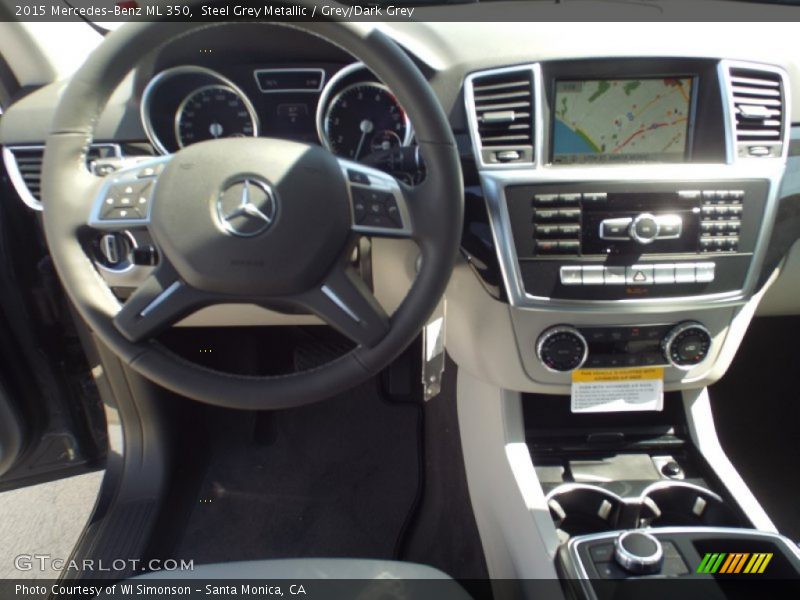 Steel Grey Metallic / Grey/Dark Grey 2015 Mercedes-Benz ML 350