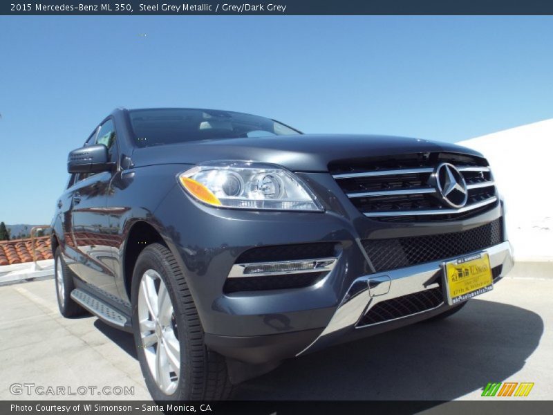 Steel Grey Metallic / Grey/Dark Grey 2015 Mercedes-Benz ML 350