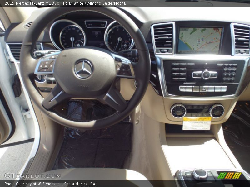 Polar White / Almond Beige/Mocha 2015 Mercedes-Benz ML 350