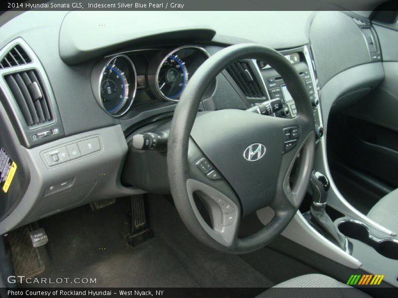 Iridescent Silver Blue Pearl / Gray 2014 Hyundai Sonata GLS