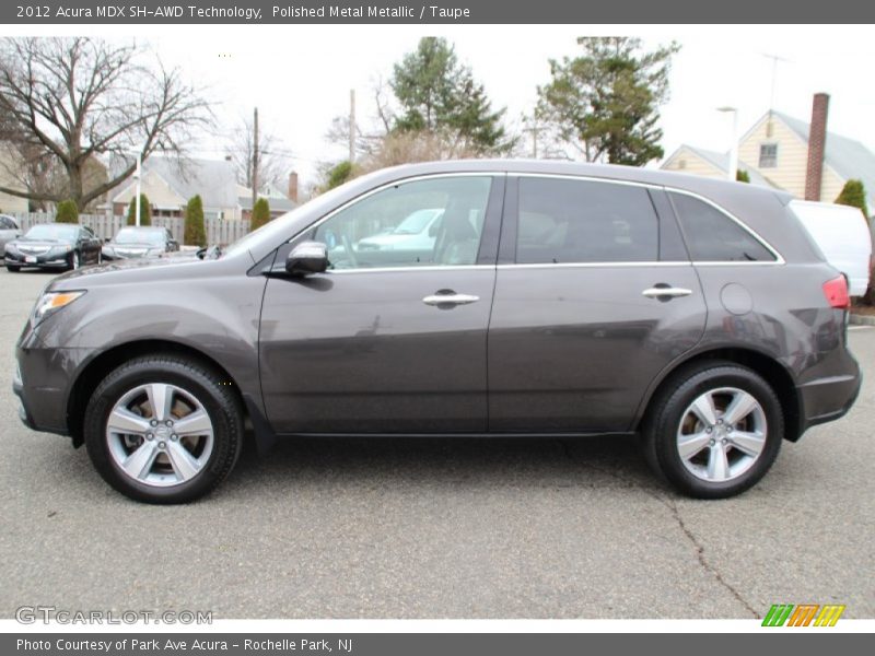 Polished Metal Metallic / Taupe 2012 Acura MDX SH-AWD Technology