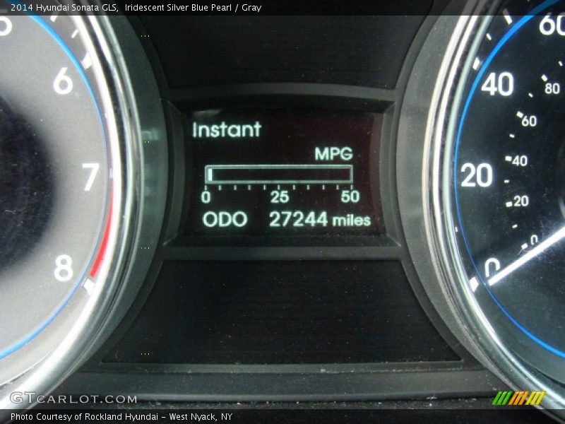 Iridescent Silver Blue Pearl / Gray 2014 Hyundai Sonata GLS