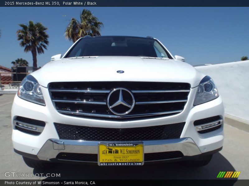 Polar White / Black 2015 Mercedes-Benz ML 350
