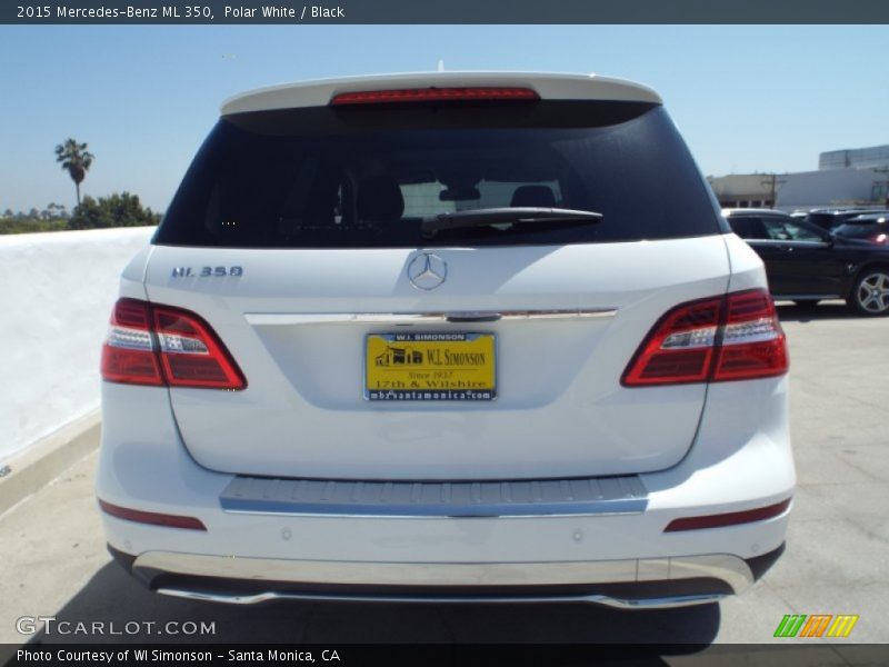 Polar White / Black 2015 Mercedes-Benz ML 350