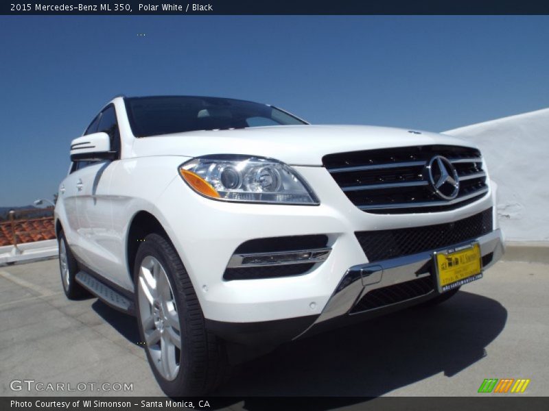 Polar White / Black 2015 Mercedes-Benz ML 350