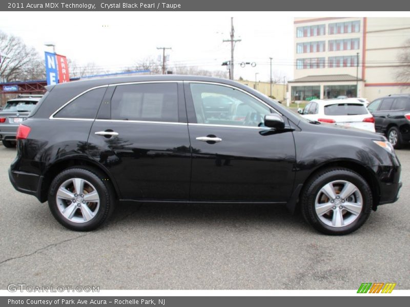 Crystal Black Pearl / Taupe 2011 Acura MDX Technology