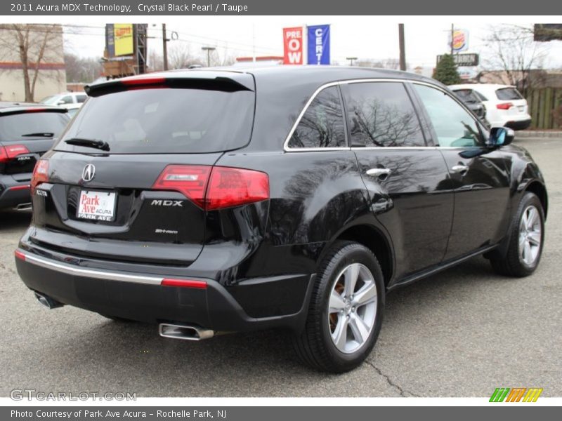 Crystal Black Pearl / Taupe 2011 Acura MDX Technology