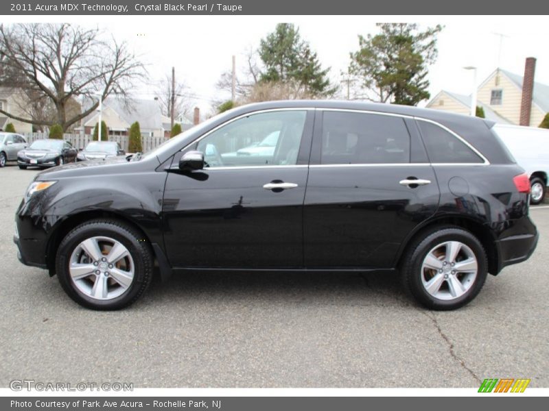 Crystal Black Pearl / Taupe 2011 Acura MDX Technology