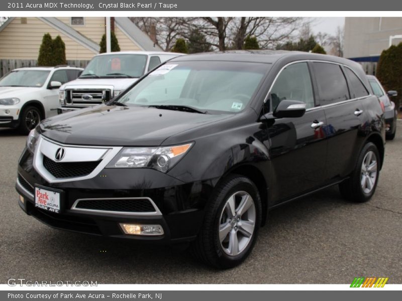 Crystal Black Pearl / Taupe 2011 Acura MDX Technology