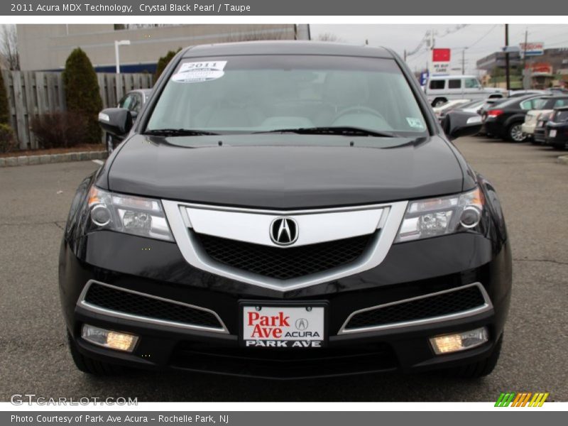Crystal Black Pearl / Taupe 2011 Acura MDX Technology