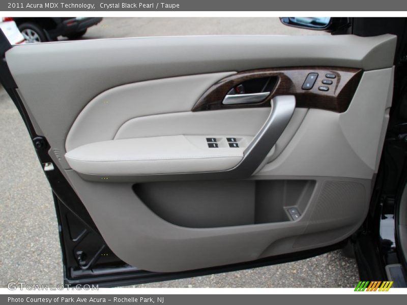 Crystal Black Pearl / Taupe 2011 Acura MDX Technology