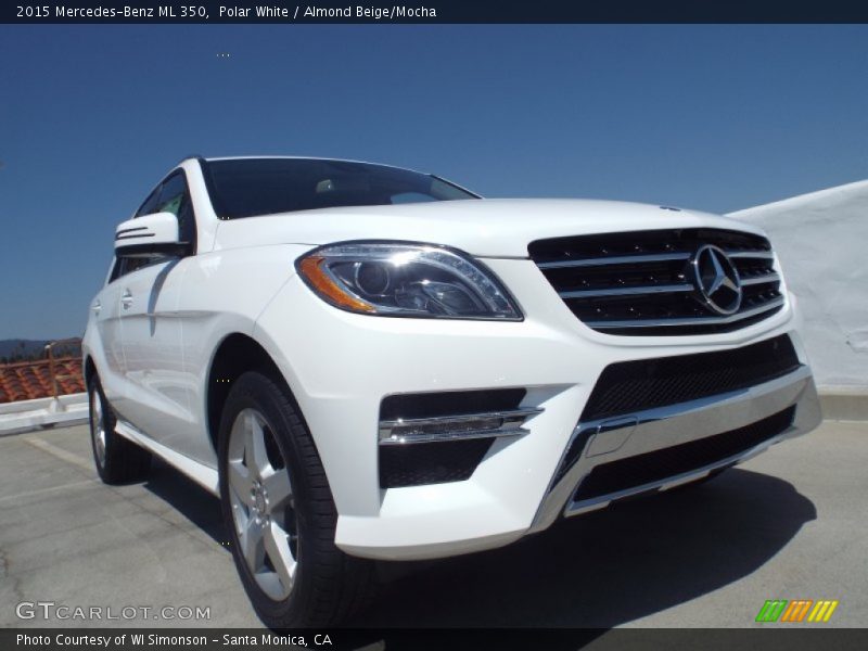 Polar White / Almond Beige/Mocha 2015 Mercedes-Benz ML 350