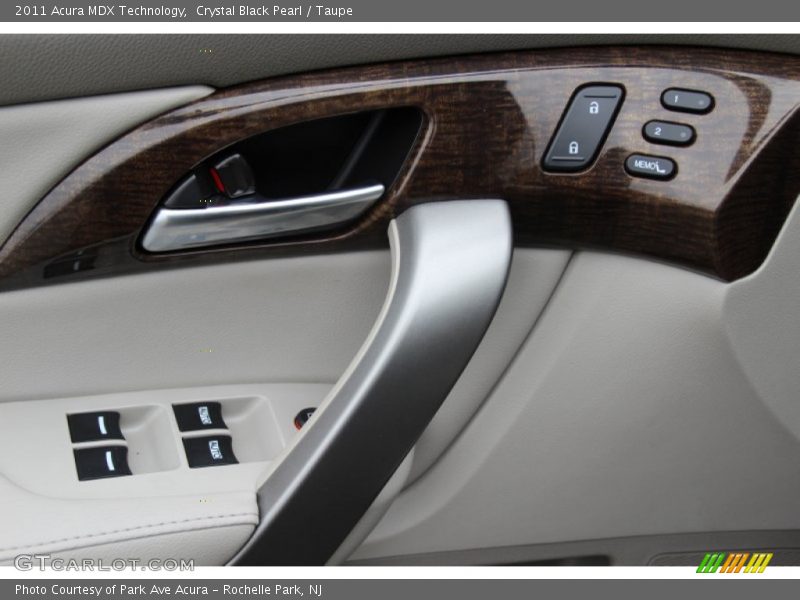 Crystal Black Pearl / Taupe 2011 Acura MDX Technology