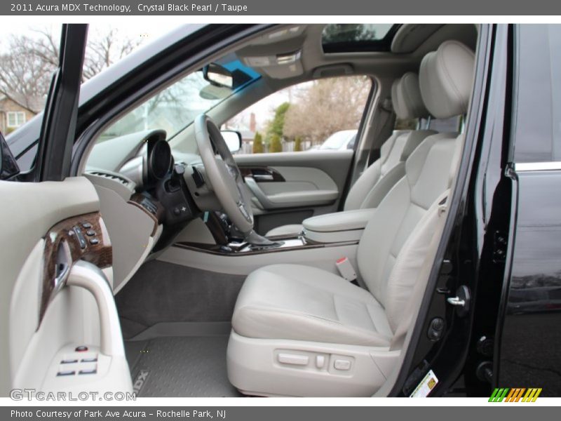Crystal Black Pearl / Taupe 2011 Acura MDX Technology