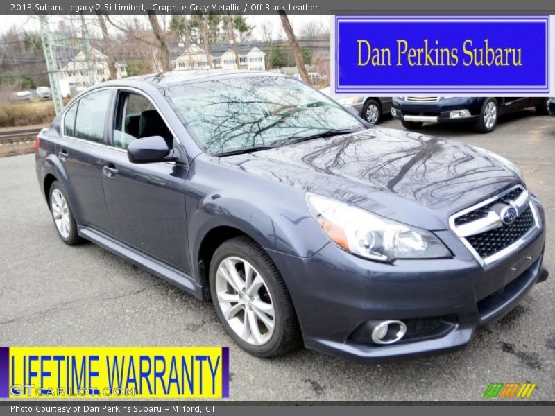 Graphite Gray Metallic / Off Black Leather 2013 Subaru Legacy 2.5i Limited