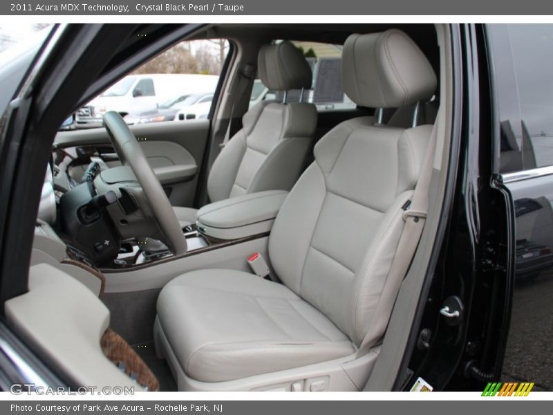 Crystal Black Pearl / Taupe 2011 Acura MDX Technology