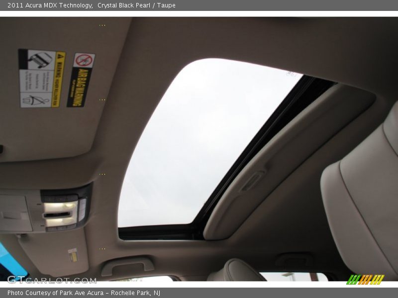 Crystal Black Pearl / Taupe 2011 Acura MDX Technology