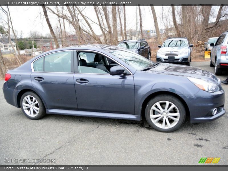 Graphite Gray Metallic / Off Black Leather 2013 Subaru Legacy 2.5i Limited