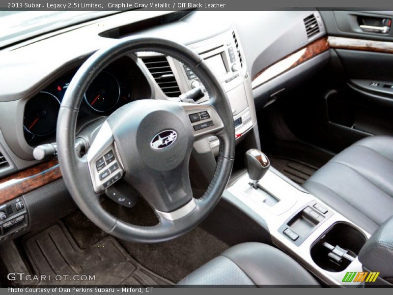 Graphite Gray Metallic / Off Black Leather 2013 Subaru Legacy 2.5i Limited
