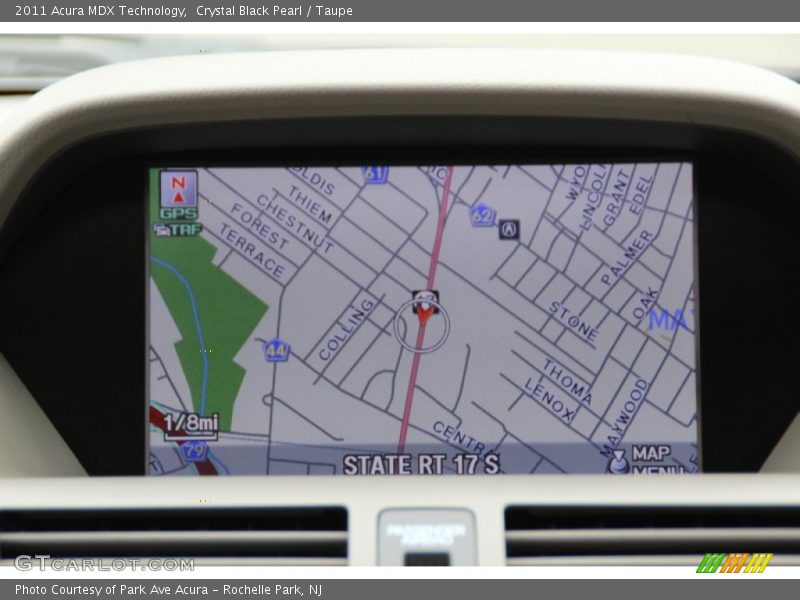 Crystal Black Pearl / Taupe 2011 Acura MDX Technology