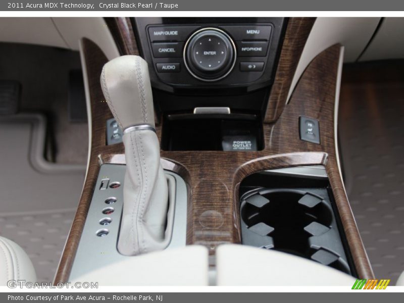 Crystal Black Pearl / Taupe 2011 Acura MDX Technology
