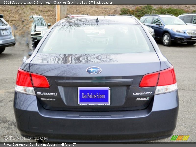 Graphite Gray Metallic / Off Black Leather 2013 Subaru Legacy 2.5i Limited