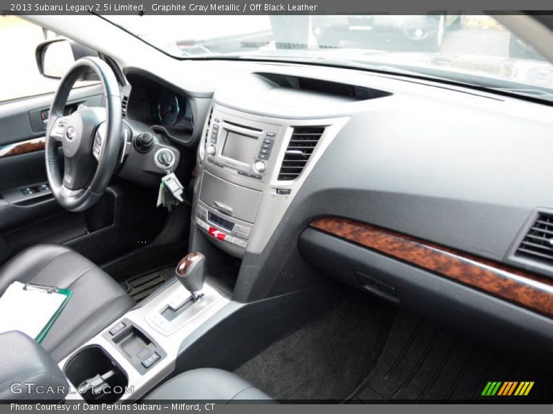 Graphite Gray Metallic / Off Black Leather 2013 Subaru Legacy 2.5i Limited