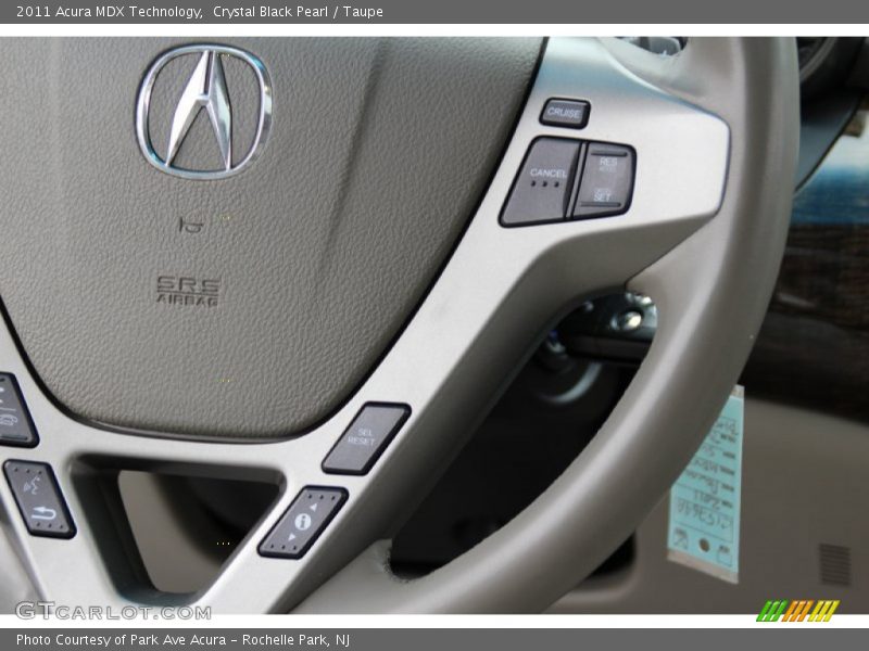 Crystal Black Pearl / Taupe 2011 Acura MDX Technology