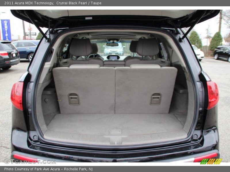 Crystal Black Pearl / Taupe 2011 Acura MDX Technology