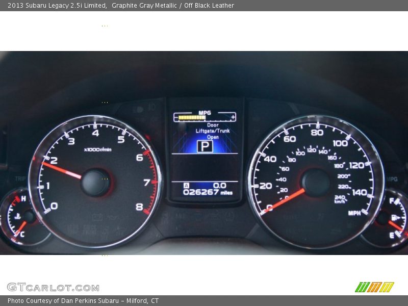 Graphite Gray Metallic / Off Black Leather 2013 Subaru Legacy 2.5i Limited